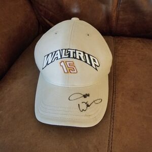Nascar Napa Racing Michael Waltrip 15 Autographed Hat Cap, Kids, Pre-owned